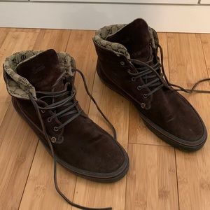 Brown suede Gucci men’s sneakers, size 12